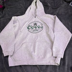 Gray Coors Brewery hoodie